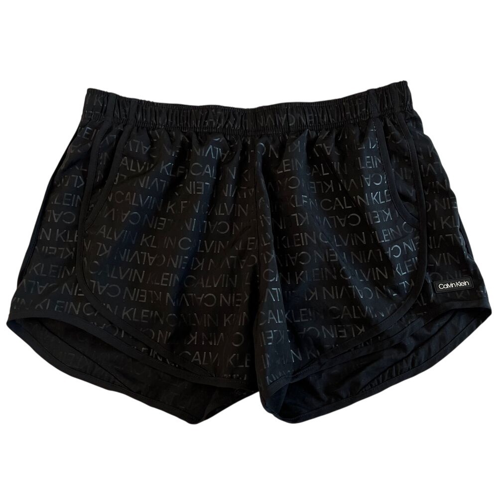 Calvin Klein Womens Medium Black Sports Shorts, CK Jogger Shorts, Calvin 310